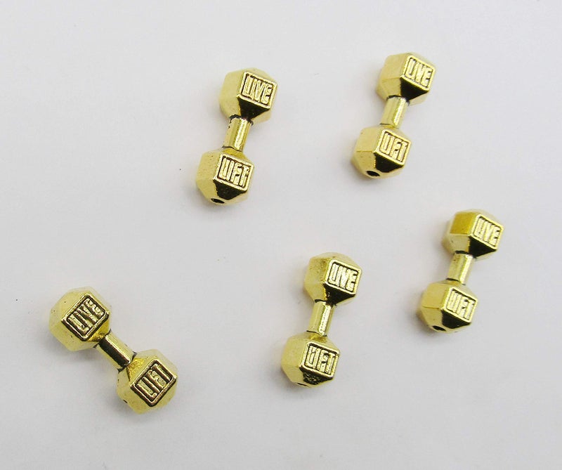 fiona Dumbbell Charms For Jewelry Making â€“ DIY Supplies Miniature Sports Fitness Equipment Connector Spacer Charm Bead Pendant â€“ Pack Of 30 Pcs (Multicolored) - Image 5