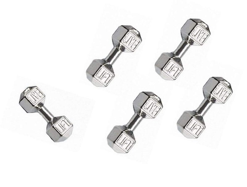fiona Dumbbell Charms For Jewelry Making â€“ DIY Supplies Miniature Sports Fitness Equipment Connector Spacer Charm Bead Pendant â€“ Pack Of 30 Pcs (Multicolored) - Image 4