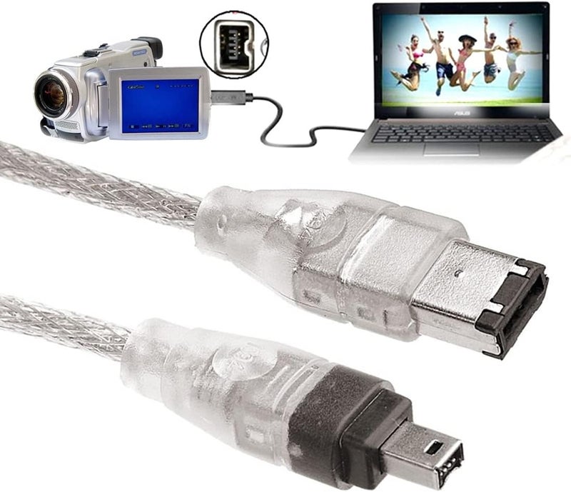 Chenyang كابل Firewire 400 IEEE 1394 6Pin إلى 4 Pin iLink لكاميرا الفيديو - Image 2