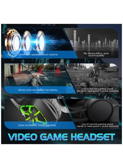 YONK Over-Ear Gaming Wired Headset With Mic For Ps4 Ps5 XOne XSeries Nswitch Pc  - Image 4