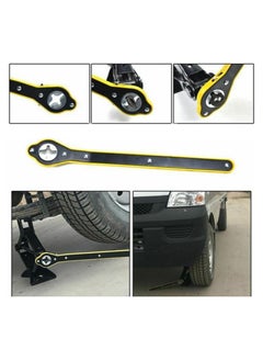 Generic Autory Car Jack Wrench, 13.4inch Jack Ratchet Labor-Saving 0.24’’ Thick Handle Metal Scissor Jack 0.98’’ Diameter Garage Tire Wheel Lug Wrench Lift Speed Handle Tool Fit for Small Cars SUVs and Vans - Effort-saving ratchet car wrench for scissor jack for Coric car bridge metal car wheel wrench suitable for small cars, SUVs and pickup trucks from Rana store -  Wrench Spanner Handle Tool for car lifter tool  - Image 5