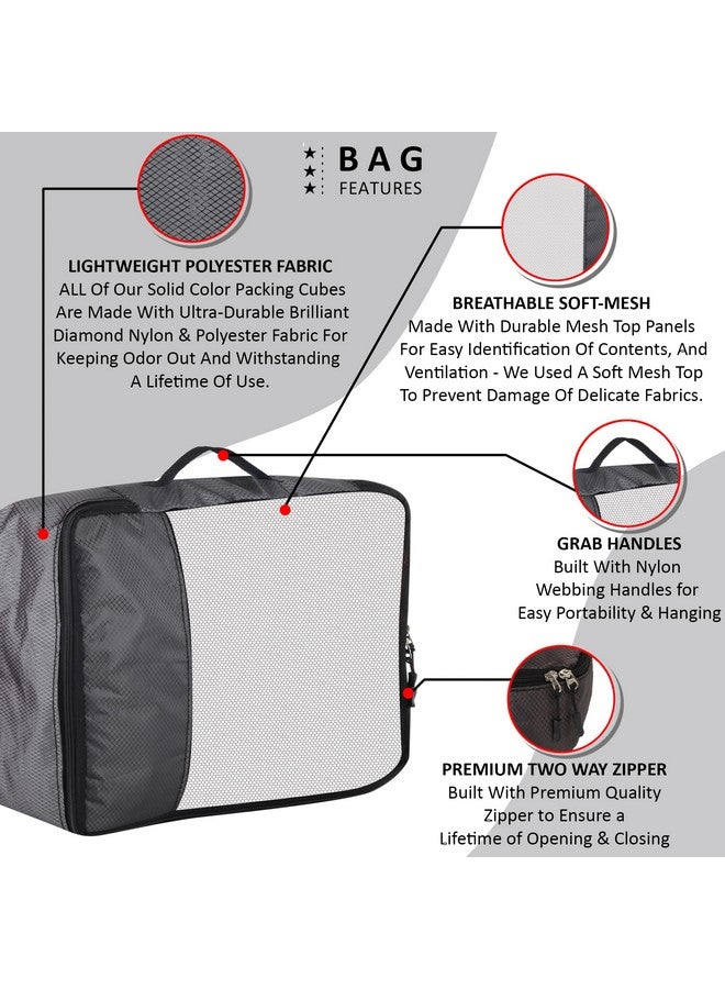 GOMAJO GOMAJO Polyester Travel Packing Cube Organiser For Women Luggage Organizer Clothes Suitcase Bag Travelling Compression Pouch Organisers Set of 4 (Small)  - Image 2