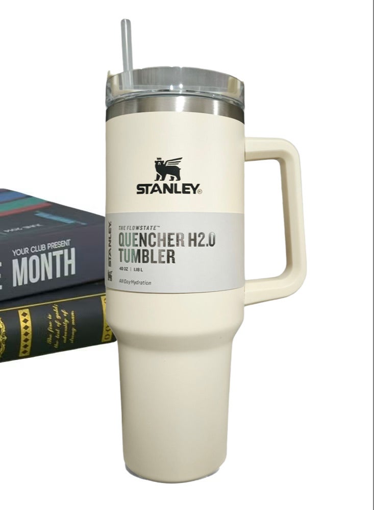 Stanley 2 Pieces Stanley Quencher H2.0 FlowState Stainless Steel Vacuum Insulated Tumbler with Lid and Straw for Water, Iced Tea or Coffee, Smoothie and More,40 oz - Image 3