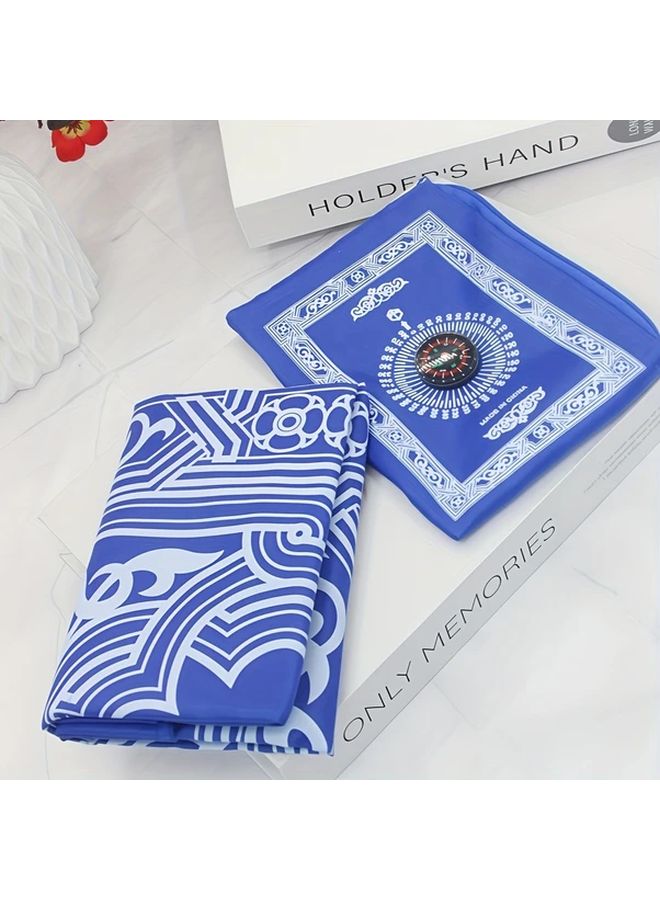 Red 3 Pcs Lightweight Travel Prayer Mat Set For Portable Use - Image 2