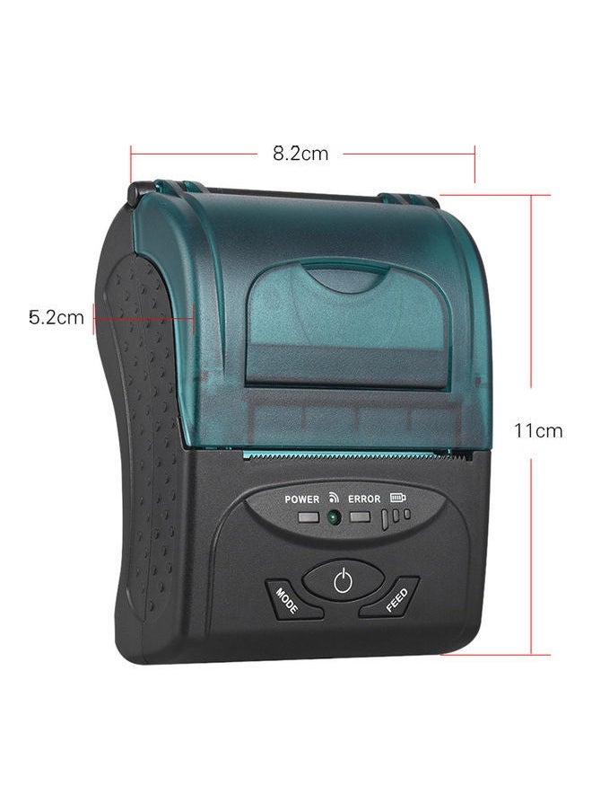 NIBEMINENT Bluetooth Connect Label Thermal Printer Black/Blue  - Image 2