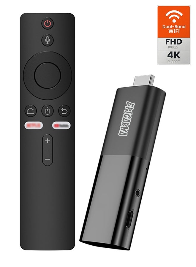 epicarma Android 14 TV Stick FHD 1080P Smart Streaming Media Player with 4K Video Support, Google Assistant, Netflix, YouTube & Prime Video, Dual Band Wi-Fi 2.4G/5G, Bluetooth 5.0, HDMI TV Dongle, Wireless Screen Mirroring, Quad-Core - Image 1
