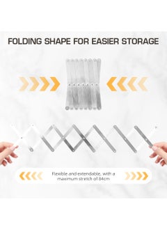 Zibuyu ZIBUYU® Dish Rack for Kitchen Retractable Dishes Drain Rack Pan Organizer Rack for Kitchen Kitchen Organizer Lid Organizers for Kitchen Suitable for Kitchen, Dishes, Stainless Steel Pot Lid Bracket  - Image 3