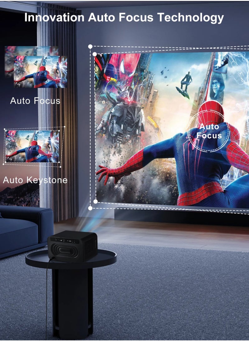 Umiio - 4K Smart Laser 5g Wi-Fi Projector Electric Zoom Android Remote Control For Video Projection Home Theater - Image 1