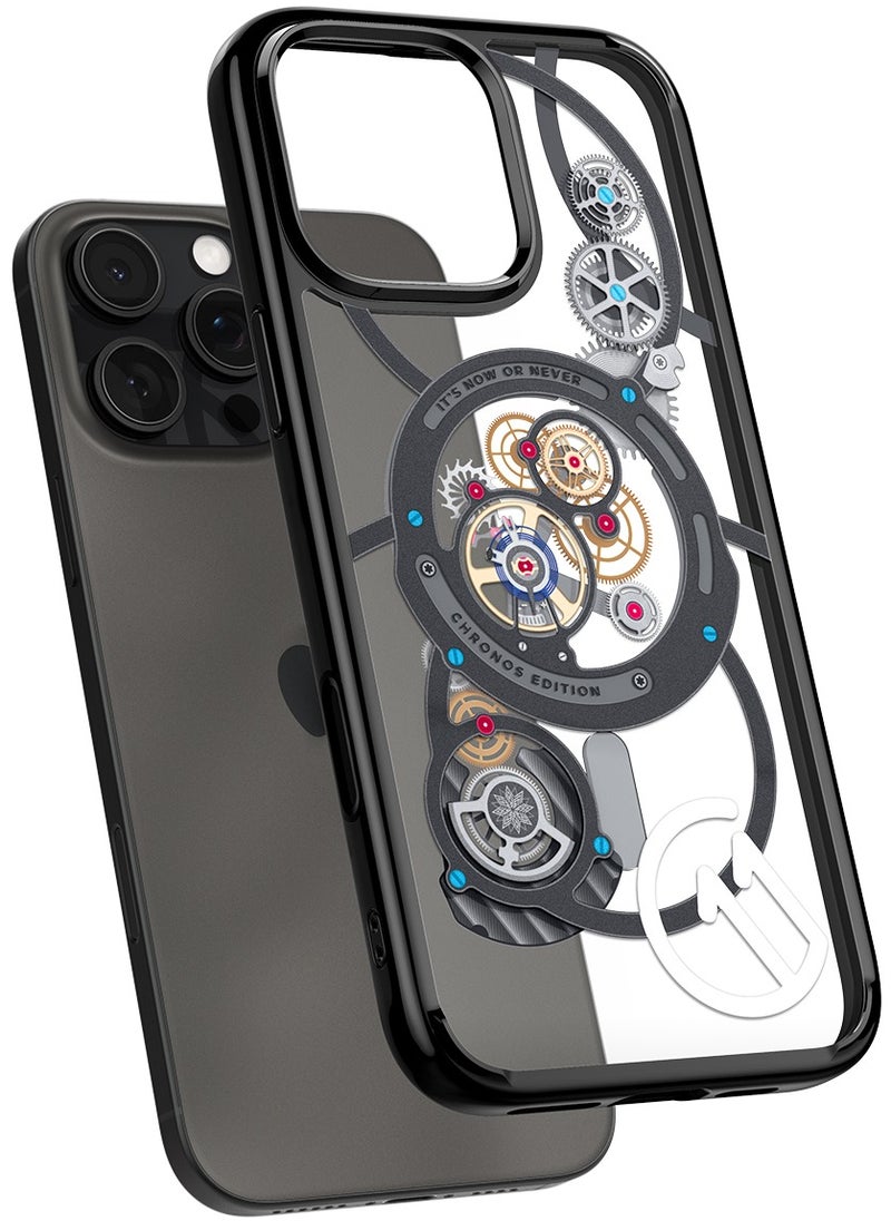 Spigen - Ultra Hybrid T MagFit for iPhone 16 Pro MAX Case Cover [Camera Control Button Cover] with MagSafe [3D Spatial Effect with Hexa-Layer Print] - C11 Chronos - Image 1