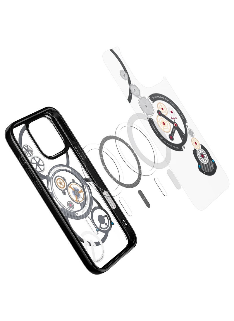Spigen - Ultra Hybrid T MagFit for iPhone 16 Pro MAX Case Cover [Camera Control Button Cover] with MagSafe [3D Spatial Effect with Hexa-Layer Print] - C11 Chronos - Image 1