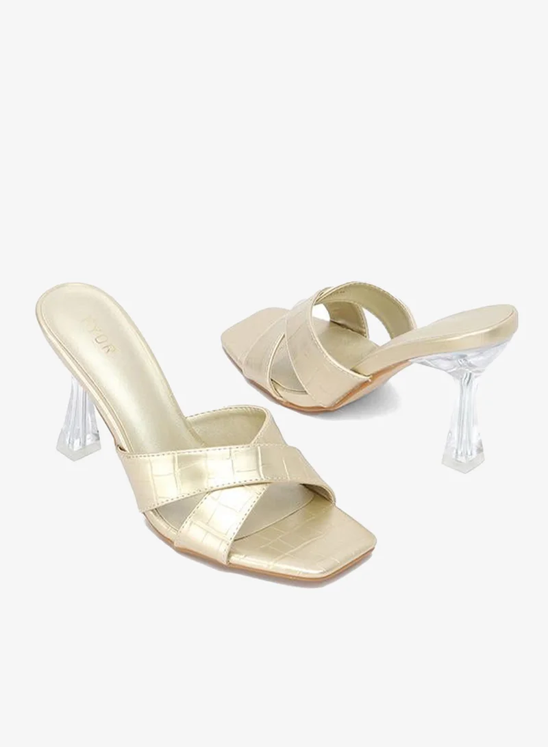 Fyor  Metallic Strappy Mule HL 138 for Women | Best Price UAE