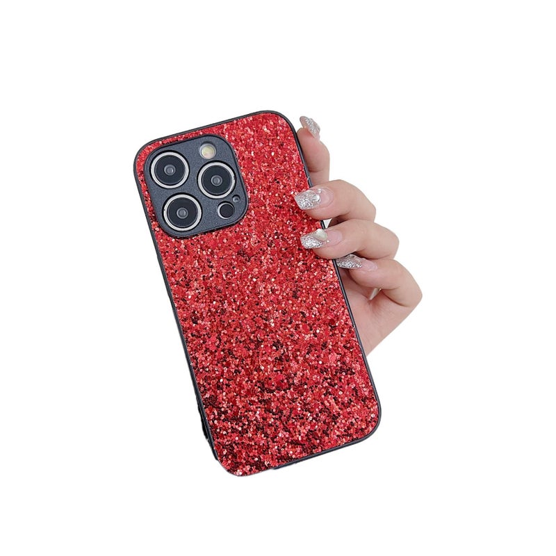 MS Protective Case, TPU, Silver, Sparkling Glitter, Drop Protection, Shockproof Cover for iPhone 14 / 14 Plus / 14 Pro / 14 Pro Max - Image 5