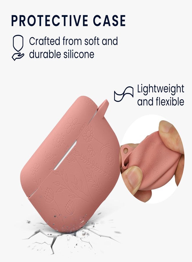 kwmobile Silicone Carry Case Compatible with Jabra Elite 8 Active Cover - Embossed Soft Rubber Pouch - Embossed Pattern - Image 5