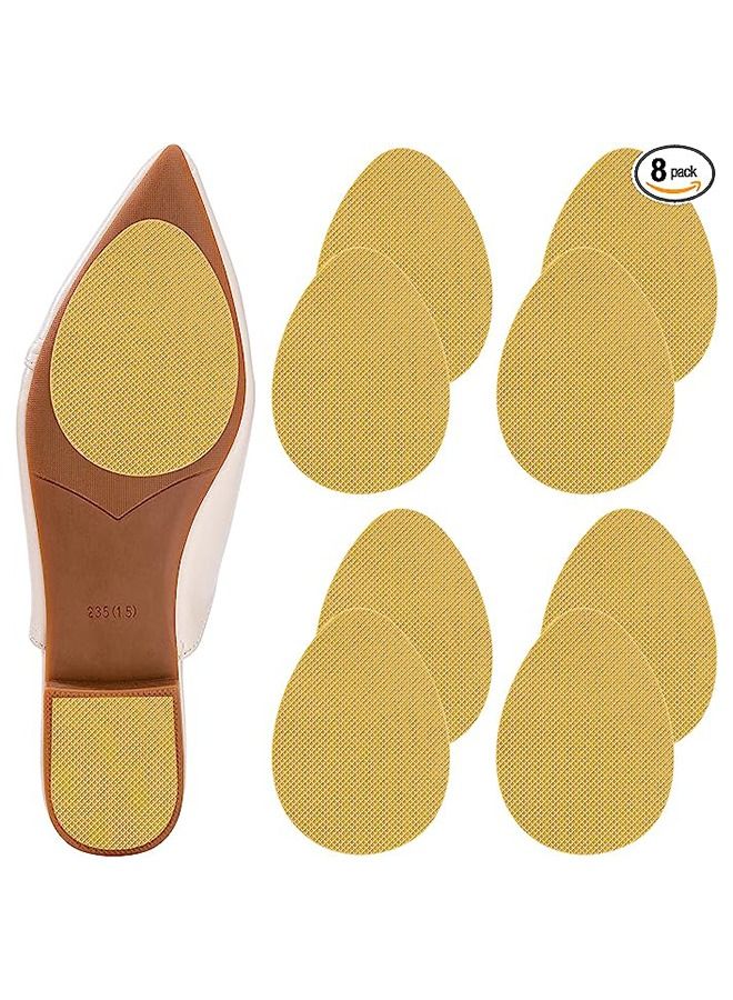 8 Pcs Non-Slip Shoe Pads, Self-Adhesive Anti-Slip Sole Sticker Protector, Premium Odorless Silicone Non Skid Shoe Grips for High Heels Suitable for Men, Women, Old and Young - Image 1