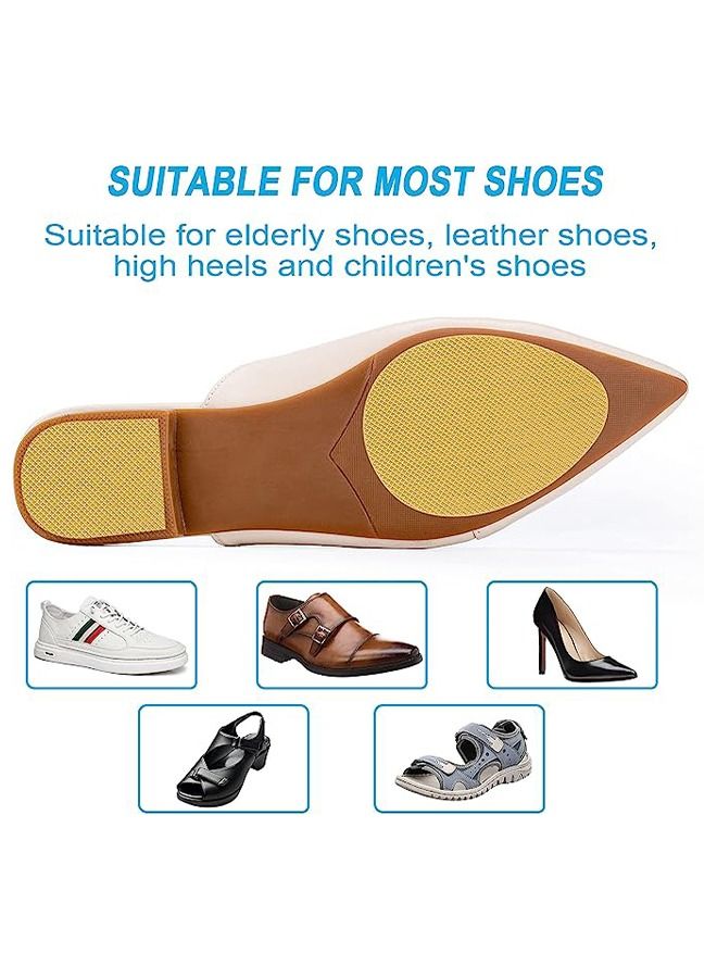 8 Pcs Non-Slip Shoe Pads, Self-Adhesive Anti-Slip Sole Sticker Protector, Premium Odorless Silicone Non Skid Shoe Grips for High Heels Suitable for Men, Women, Old and Young - Image 3