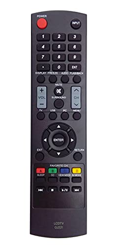 AULCMEET GJ221 Replace Remote Control fit for Sharp TV LC26SV490U LC-26SV490U LC32D59 LC-32D59 LC32D59U LC-32D59U LC32LE440U LC-32LE440U LC32LE450U LC-32LE450U LC-32LE451U LC32LE451 - Image 1