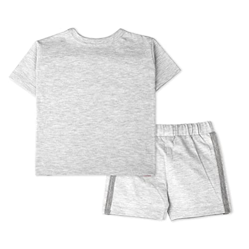 ARIEL Baby Boys & Baby girls Cotton Printed Round Neck Half Sleeve T-shirt & Short Trendy Summer Clothing Sets(AR-BHALFSS-NB-3panel-mouse_Multicolor_New Born) - Image 2
