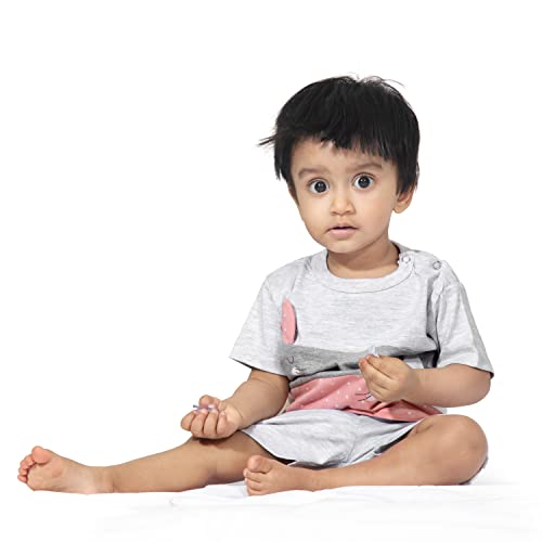 ARIEL Baby Boys & Baby girls Cotton Printed Round Neck Half Sleeve T-shirt & Short Trendy Summer Clothing Sets(AR-BHALFSS-NB-3panel-mouse_Multicolor_New Born) - Image 5