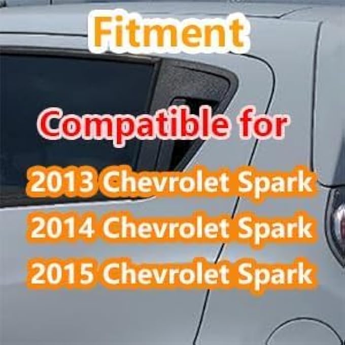 rayihni Textured Black Outside Door Handle Compatible For 20132016 Chevy Spark  Rear Left Side - Image 3