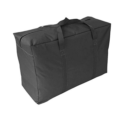 Fakeface Extra Large Over-sized Handy Storage Bag Waterproof Heavy Duty Oxford Travel Luggage Caddy Organizer Quilt Blanket Duvet Reusable Laundry Bag Weekender Duffel Space Saver Storage Bag with Web Handles - Image 1