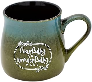 Dexsa Ceramic Designer Coffee Mug | Fearfully and wonderfully made | Holds 16 ounces | Dishwasher and Microwave Safe | - Image 1