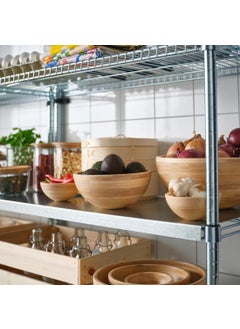 Graidient span Graidient span IKEA 5 BLANDA MATT Serving Bowl Bamboo Stylish Stackable for SpaceSaving Perfect for Snacks Salads Buffets  - Image 4