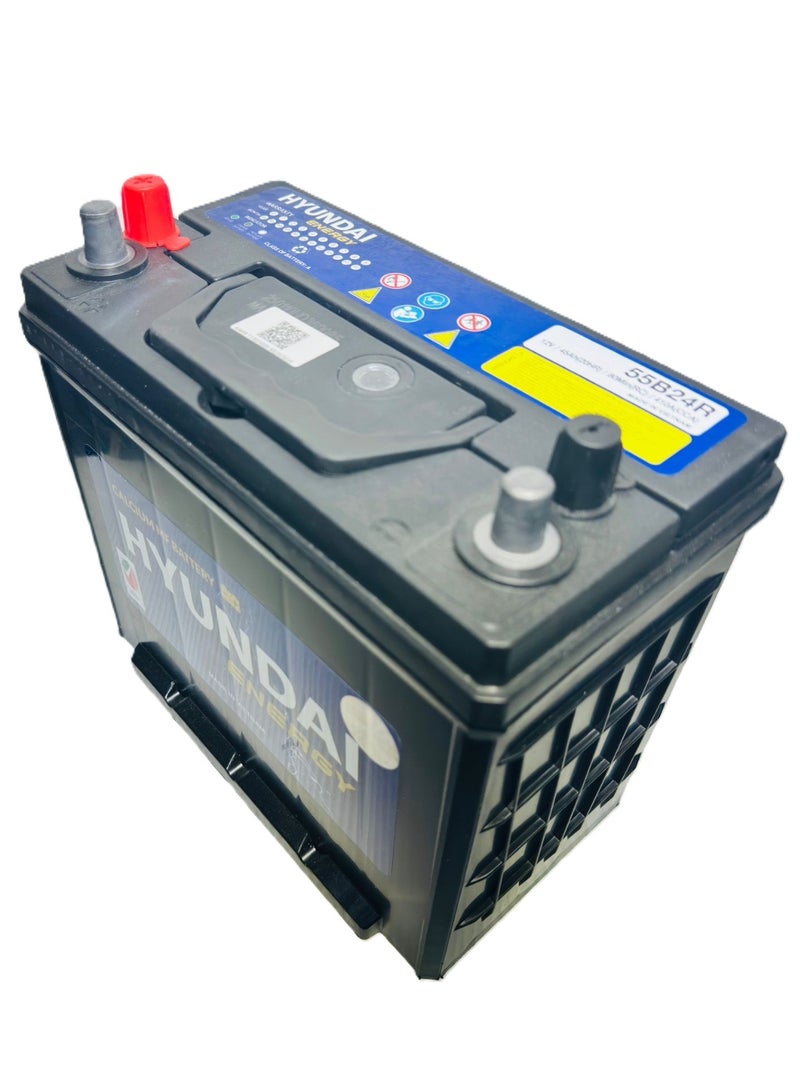 HYUNDAI Car Battery 12V 45AH 55B24R-MF (TRAPPED TERMINAL,R-Layout) - Image 5