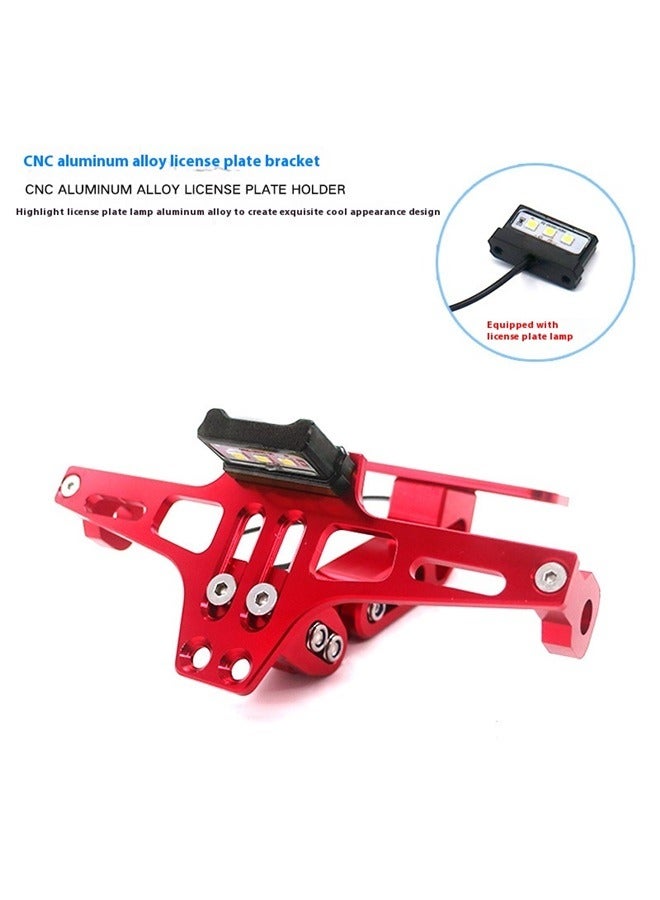 Generic Motorcycle License Plate Bracket Fender Eliminator Kit Universal Motorcycle Tail Tidy License Plate Holder Mount Red  - Image 1