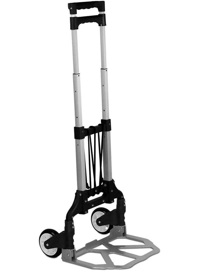 Visio Folding Hand Trolley with Telescopic Handle and Rugged Wheels – Compact, Portable & Easy to Store - 75kg Capacity  - Image 1