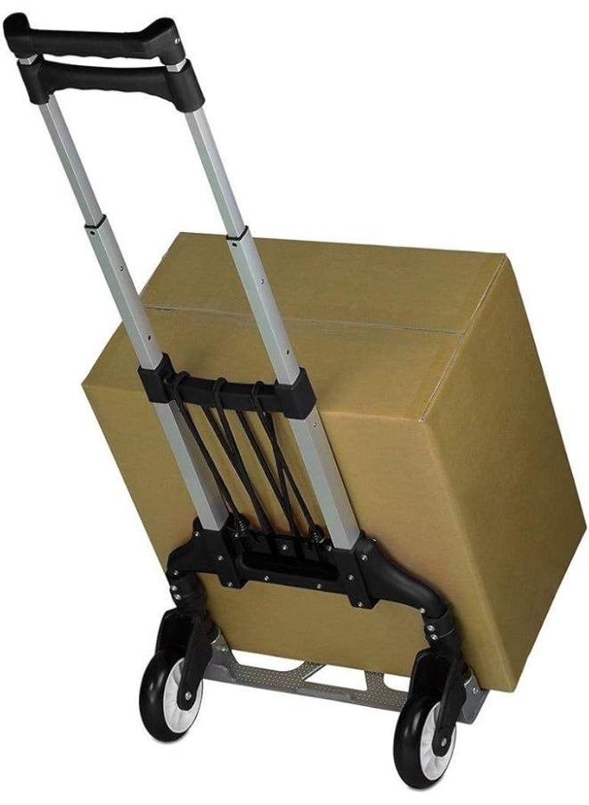 Visio Folding Hand Trolley with Telescopic Handle and Rugged Wheels – Compact, Portable & Easy to Store - 75kg Capacity  - Image 3