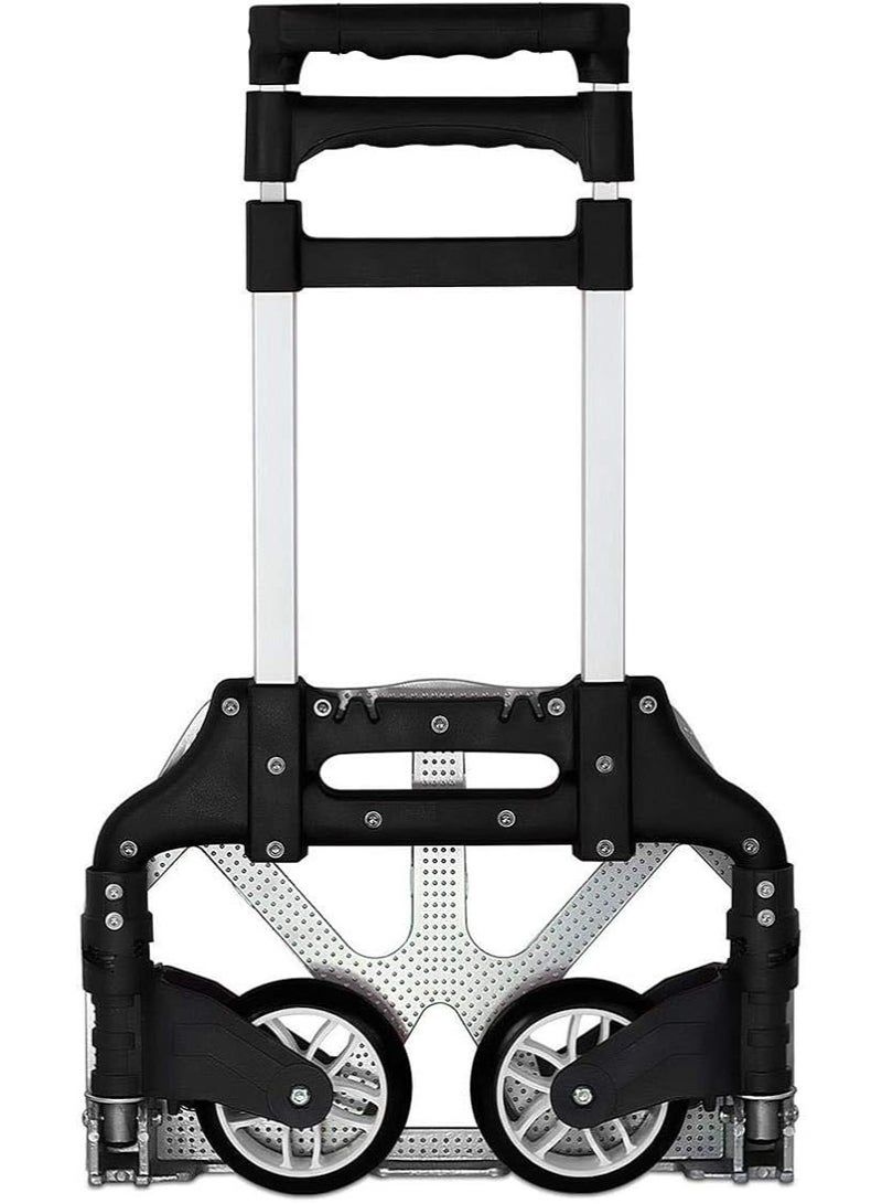 Visio Folding Hand Trolley with Telescopic Handle and Rugged Wheels – Compact, Portable & Easy to Store - 75kg Capacity  - Image 4