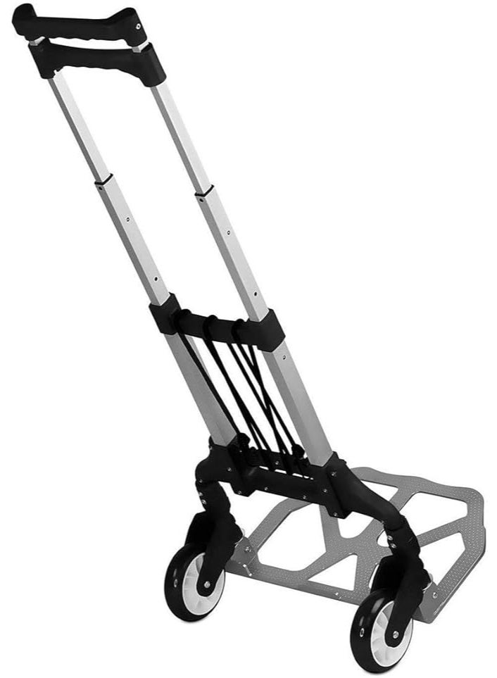 Visio Folding Hand Trolley with Telescopic Handle and Rugged Wheels – Compact, Portable & Easy to Store - 75kg Capacity  - Image 2