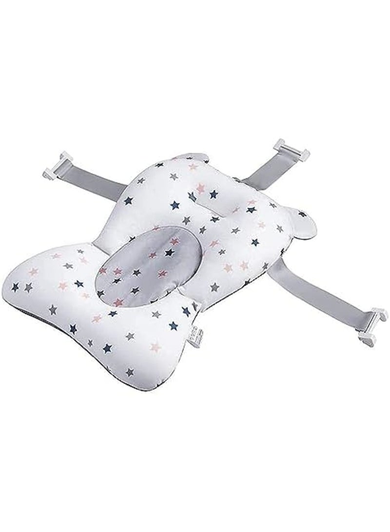 Luckam Baby Bath Pad, Adjustable Non-Slip Floating Infant Bath Support Cushion, Baby Bath Pillow for Bathtub, Bath Tub Seat Mat For New Born/Infants Bathing Support | Bath Organizers, 0-12 Months - Image 4
