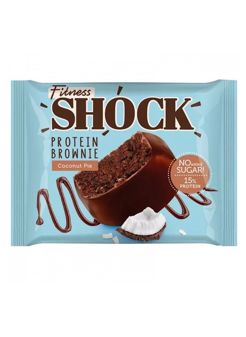 Fitness Fitness Shock Protein Brownie coconut pie box of 10 pieces  - Image 2