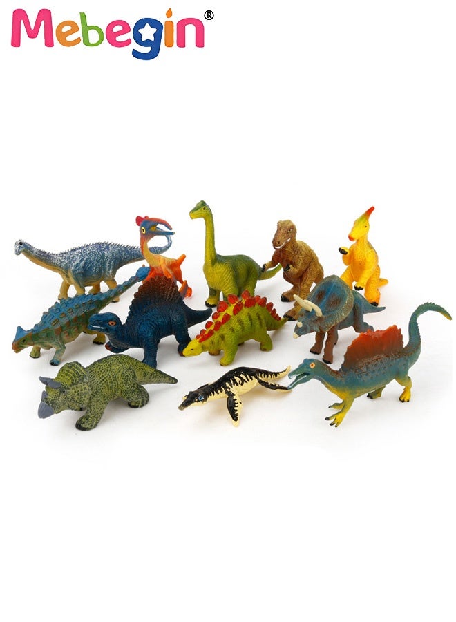 MEBEGIN 12PCS Realistic Dinosaur Figures with 12 Cards, Early Educational Toy for Kids, Fun Animal Model Toys, Parent-child Interactive Toy, Easy to Organize and Carry, Ideal Gift for Kids Aged 3+ - Image 3
