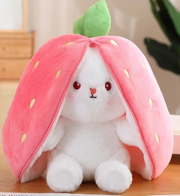 Pufu Toys Special Gift for Lover Strawberry Rabbit Special Design - Plush Rabbit Toy 35 cm 