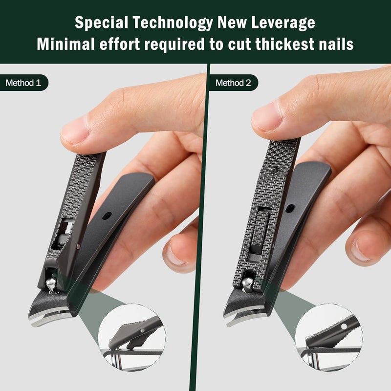 FVION Precision Nail Clippers, Toenail Pliers for Deep Thickness and Ingrown Toenails, Curved Blade Nail Cutter Made of Stainless Steel, Large Nail Clippers for Older - Image 5