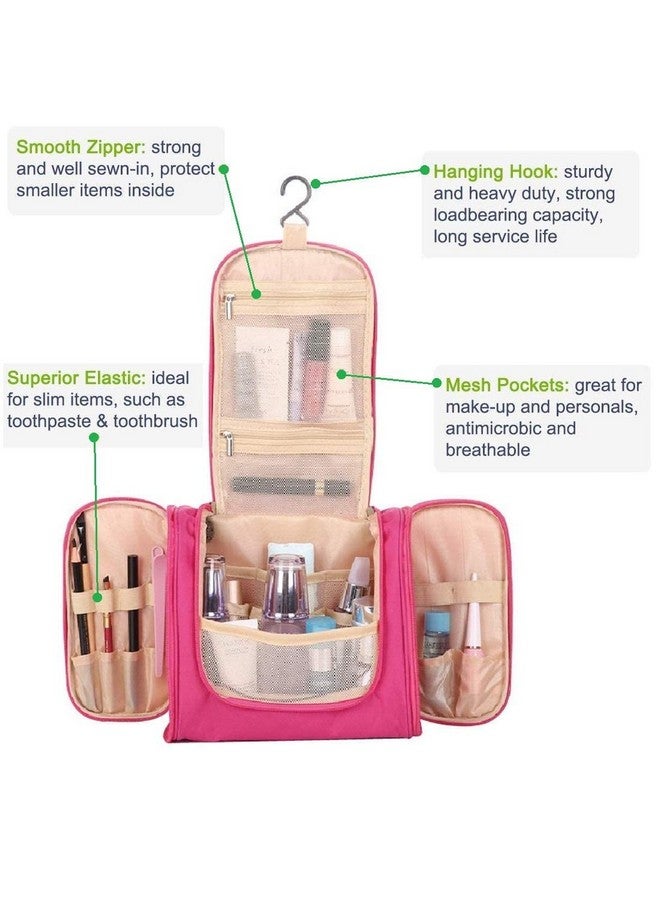 ZAEGO Cosmetic Travel Toiletry Bag Organizer Makeup Bag Toiletry Kit Women Cosmetic Case Makeup Pouches with Hook for Women,Travel Kit, Makeup Pouch. - Image 5