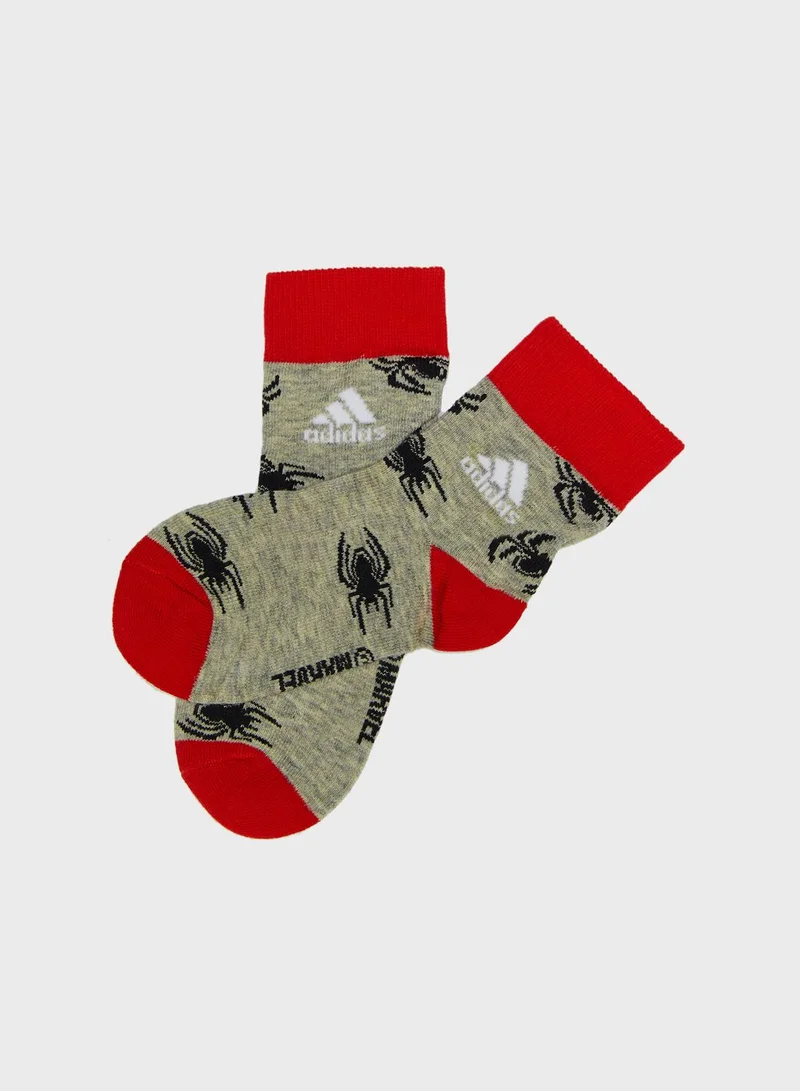 Adidas Kids 3 Pack Marvel Spider-Man Socks