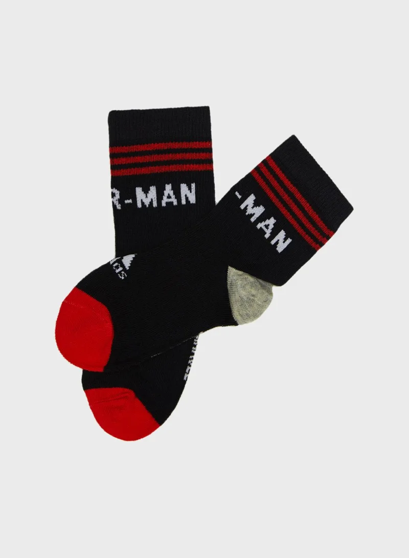 Adidas Kids 3 Pack Marvel Spider-Man Socks