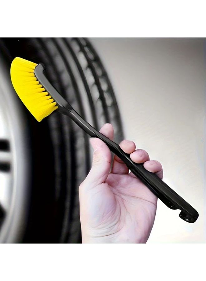 Three Piece Tire Brush Set With Ergonomic Handle For Wheel Rim Interior Cleaning - Image 5