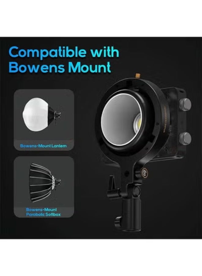 زيون مصباح فيديو LED Zhiyun MOLUS X100 Combo V2 المُحسّن [رسمي]، محمول 100 واط 2700 كلفن - 6500 كلفن، مؤشر تجسيد اللون 95+، مؤشر تجسيد اللون 97+، تحكم في السطوع عبر البلوتوث، إضاءة إخراج مستمر لإضاءة استوديو التصوير الفوتوغرافي - Image 5
