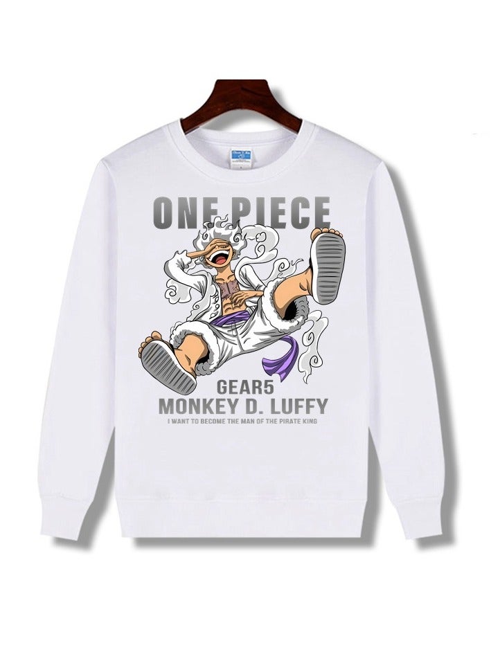 KUYING New One Piece Casual Loose Round Neck Hoodie - Image 1