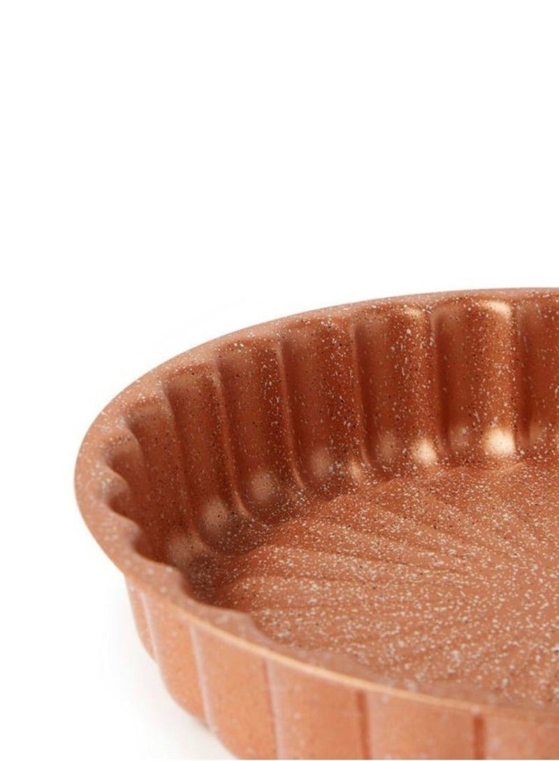 ديسيني قالب كيك ديسيني، قالب كيك 32 سم، إكسسوارات مطبخ، ديكور ثلاثي الأبعاد (شكل زهرة) بني - Image 2