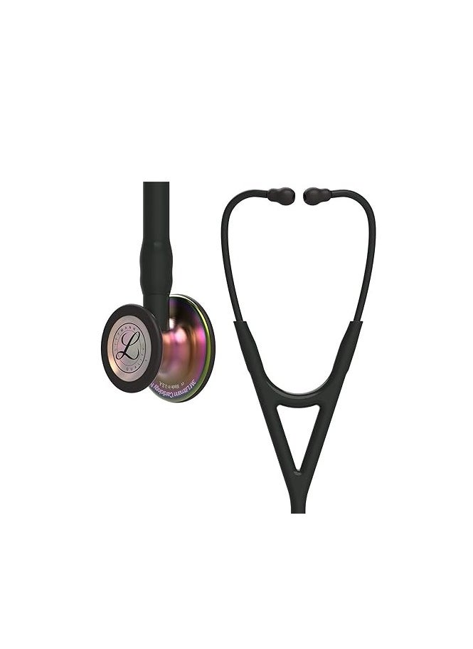 Littmann 3M™ Littmann® Cardiology IV™ Diagnostic Stethoscope with free laser engraving (Black - Rainbow 6165)  - Image 1