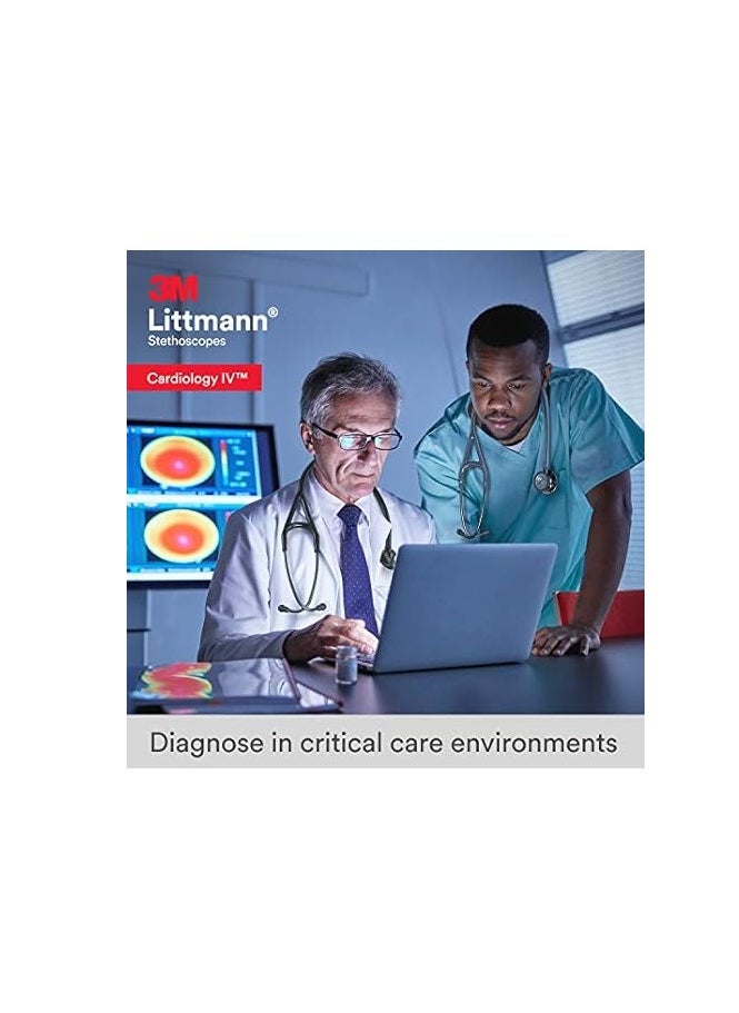 Littmann 3M™ Littmann® Cardiology IV™ Diagnostic Stethoscope with free laser engraving (Black - Rainbow 6165)  - Image 5