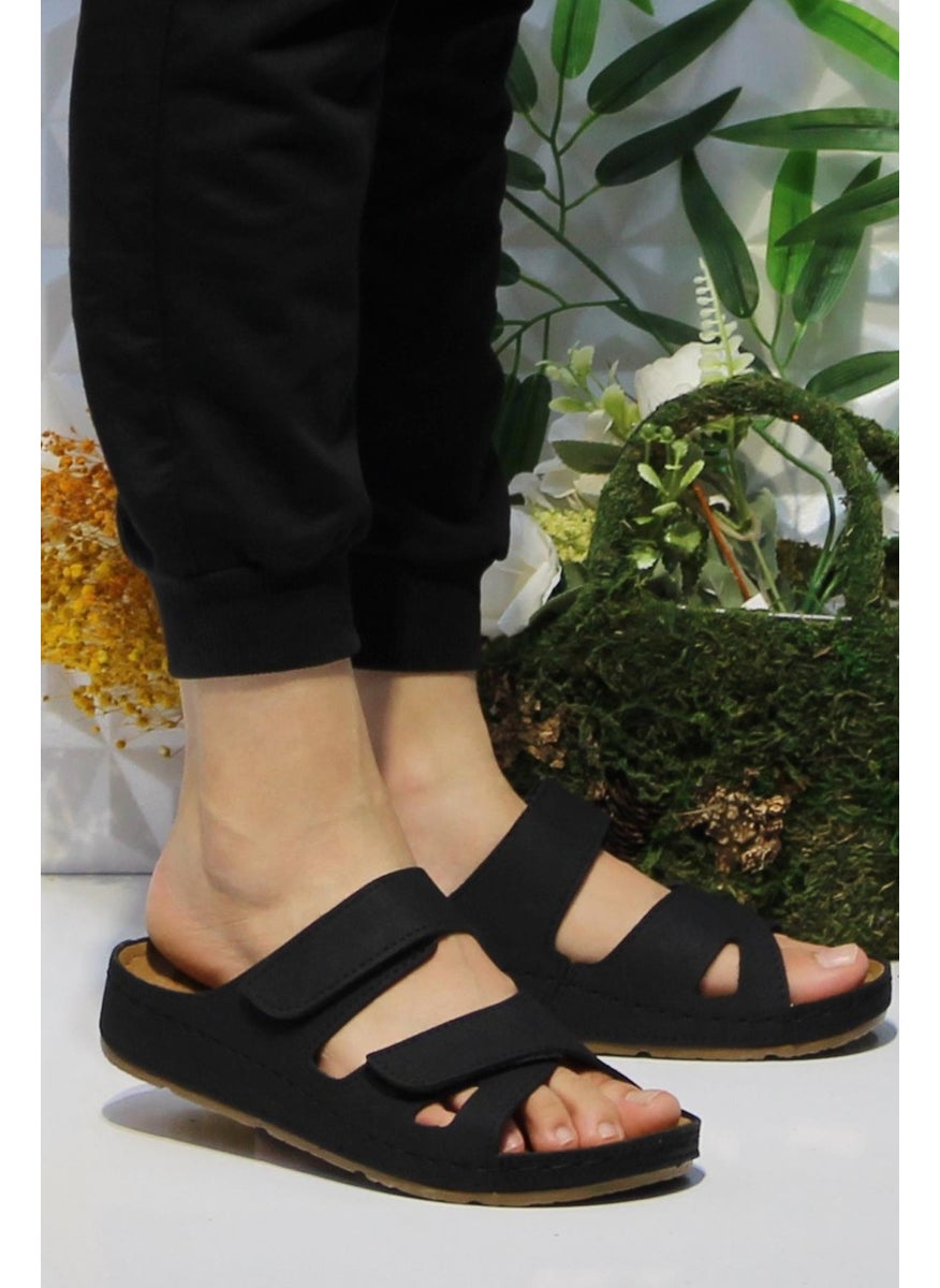 Fort - 1801 Mulex Black Com Anatomical Com able Women's Slippers - Image 1