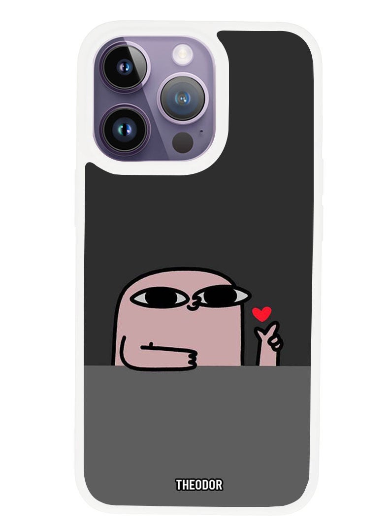 Theodor Protective Case Anti Scratch Shock Proof Cover For APPLE IPHONE 14 PRO Snap (White Bumper) - Image 1