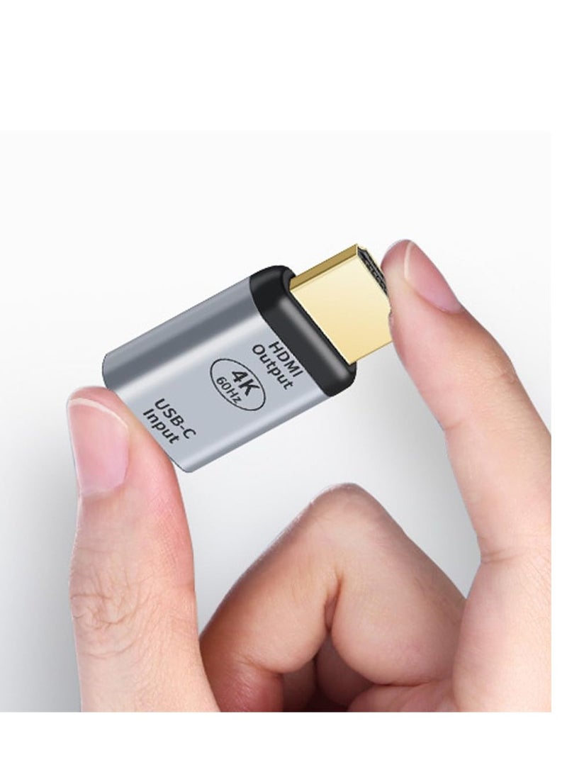 ماركة غير محددة USB C to HDMI Adapter, USB-C Type C Female Source to HDMI Sink HDTV Adapter, 4K 60hz 1080p,Suitable for Phone Laptop Tablet  - Image 2