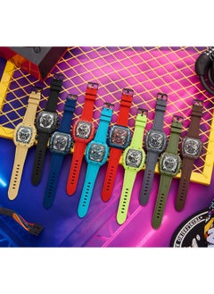 T5 T5 Mens Chronograph Silicone Strap Watch H3984G-BRW  - Image 3